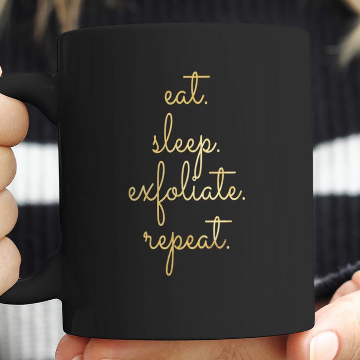 Esthetician Supplies Eat Sleep Exfoliate Coffee Mug