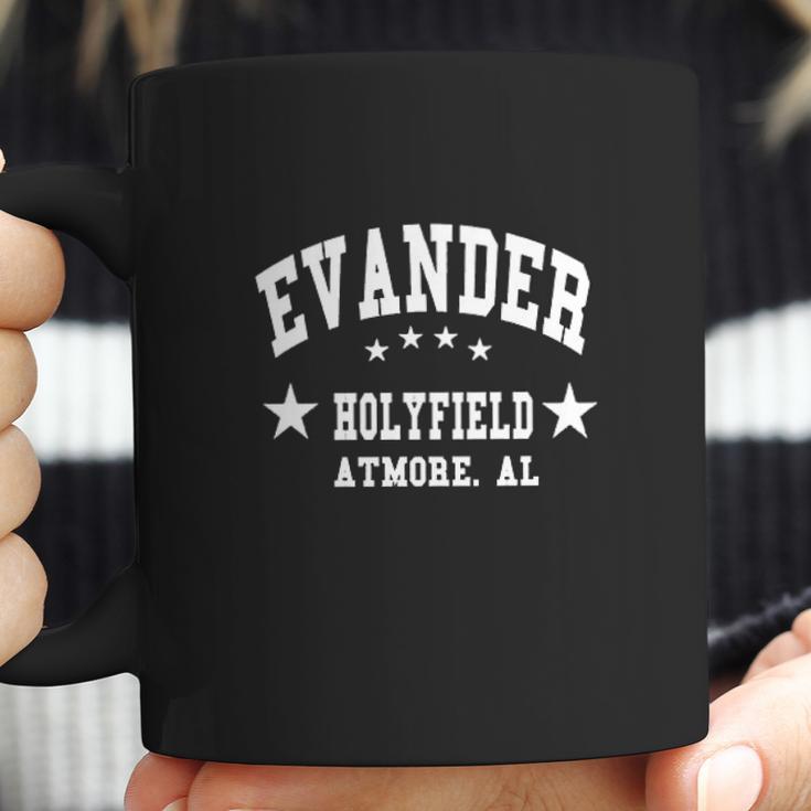 Evander Holyfield Boxing Gym Training Black Coffee Mug