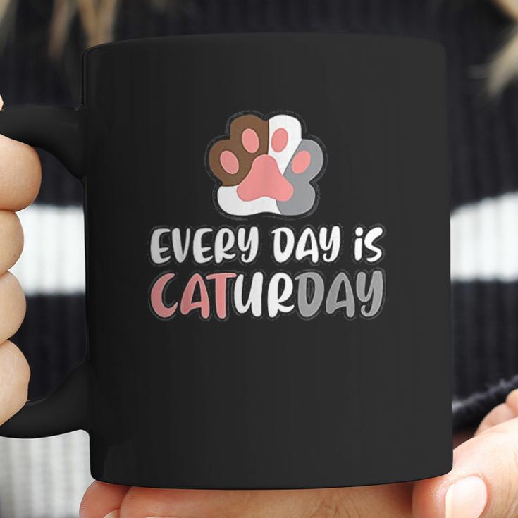 Everyday Is Caturday Cat Coffee Mug