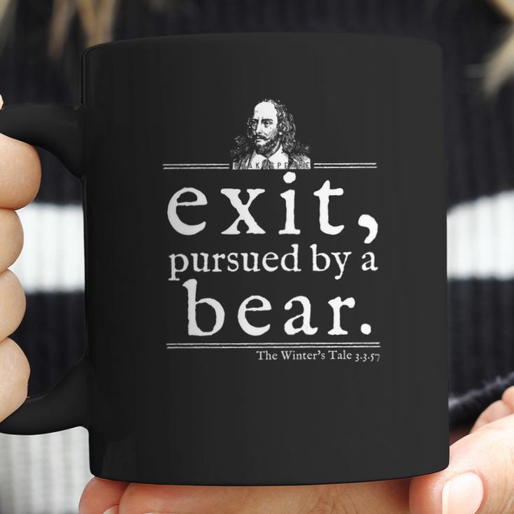 Exit Pursued By Bear Shakespeare Theater Gift Coffee Mug