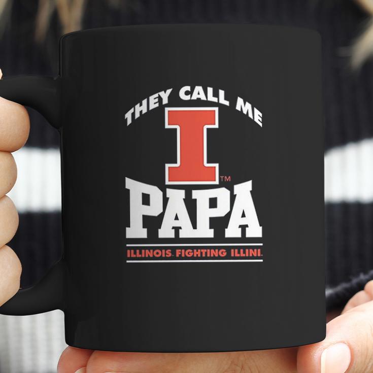 Fanprint Illinois Fighting Illini They Call Me Papa Coffee Mug