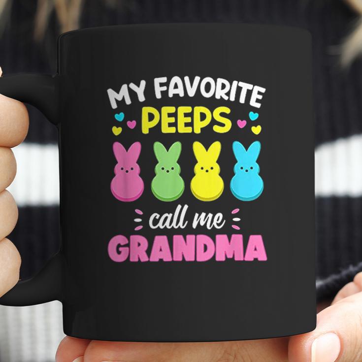 My Favorite Peeps Call Me Grandma Bunny Eggs Love Coffee Mug