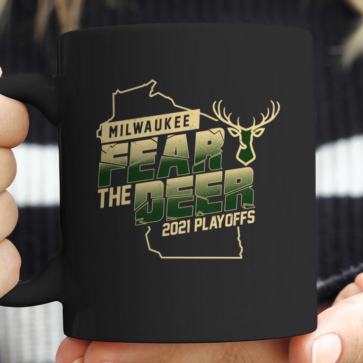 Fear The Deer Milwaukee Basketball 2021 Playoffs Coffee Mug