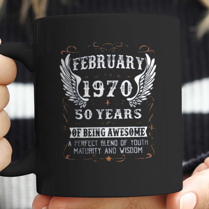 February 1970 50 Years Of Being Awesome Enjoyable Gift 2022 Coffee Mug