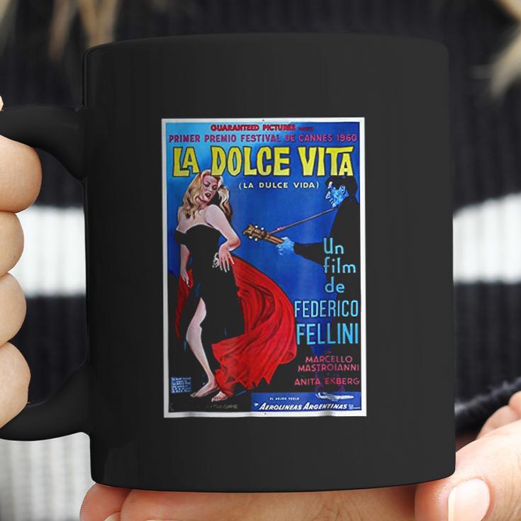 Fellini 1960 Movie Poster Reproduction Coffee Mug