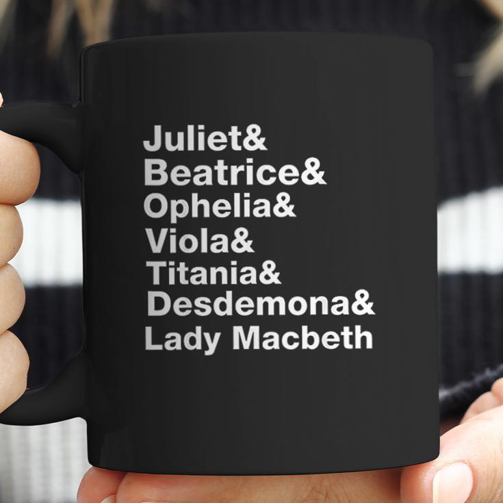 Female Characters Of William Shakespeare Plays Coffee Mug