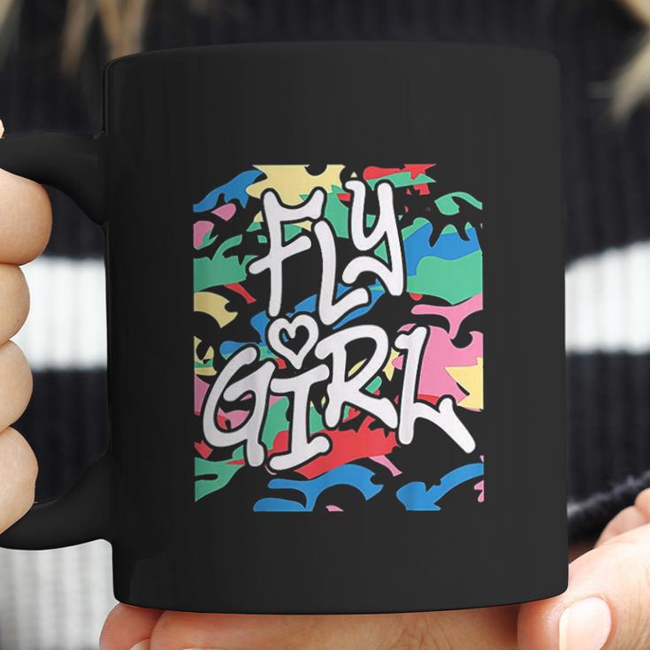 Fly Girl 80S 90S Old School Camo Bgirl Hip Hop Coffee Mug