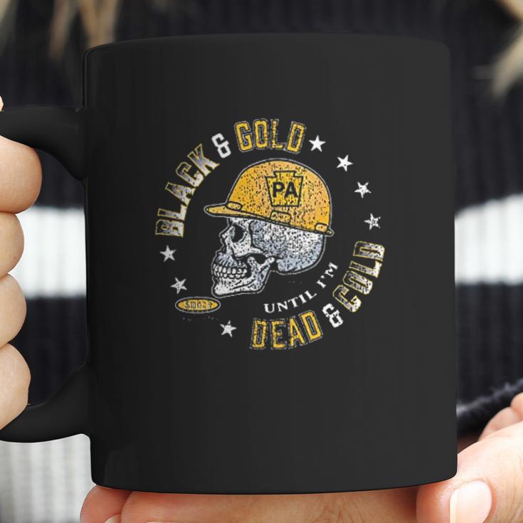 Football Fans Black And Gold Coffee Mug