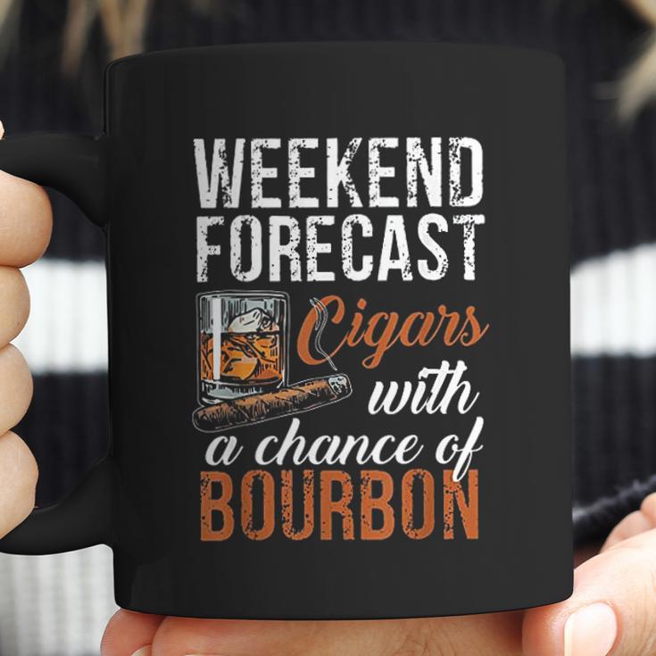 Weekend Forecast Cigars With Chance Bourbon Coffee Mug