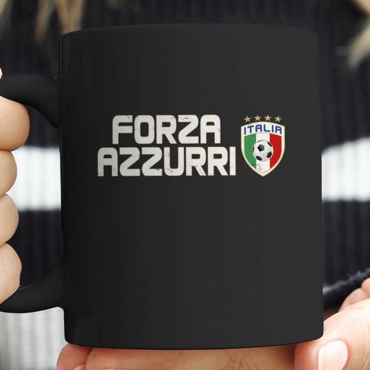 Forza Azzurri Italy Italia Soccer Team Fan Logo Coffee Mug