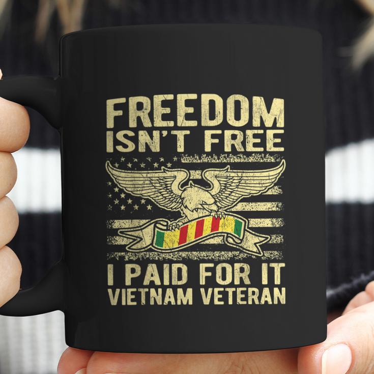 Freedom Isnt Free I Paid For It Proud Vietnam Veteran Gifts Graphic Design Printed Casual Daily Basic Coffee Mug