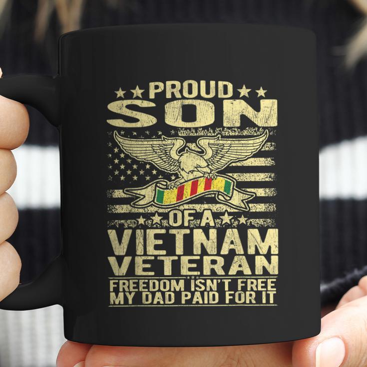 Freedom Isnt Free Proud Son Of A Vietnam Veteran Gift Graphic Design Printed Casual Daily Basic Coffee Mug