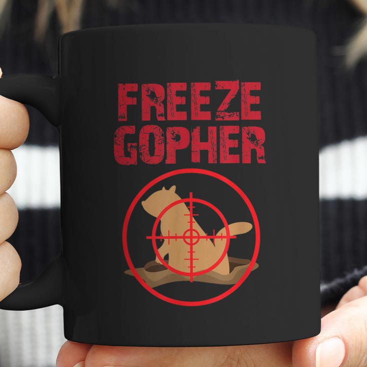 Freeze Gopher Hunting Funny Gopher Hunter Graphic Design Printed Casual Daily Basic Coffee Mug