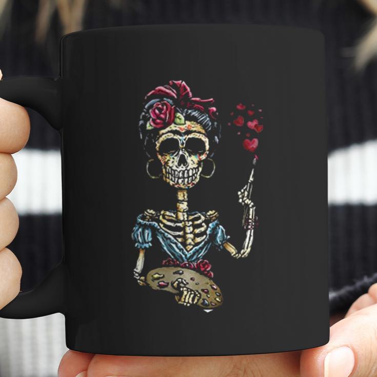 Frida Kahlo Funny Skeleton Coffee Mug