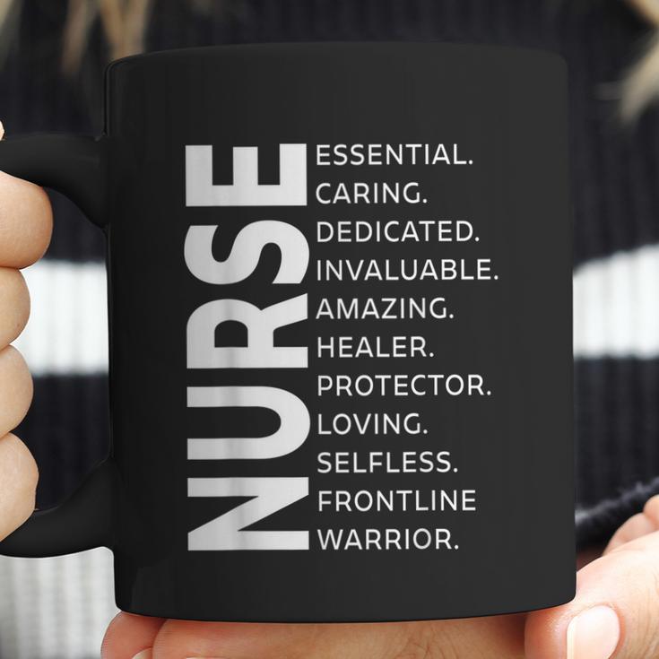 Frontline Warrior Nurse Essential Worker Graphic Design Printed Casual Daily Basic Coffee Mug