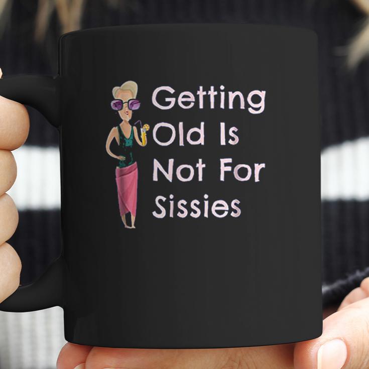 Funny Getting Old Is Not For Sissies Grandmother Coffee Mug