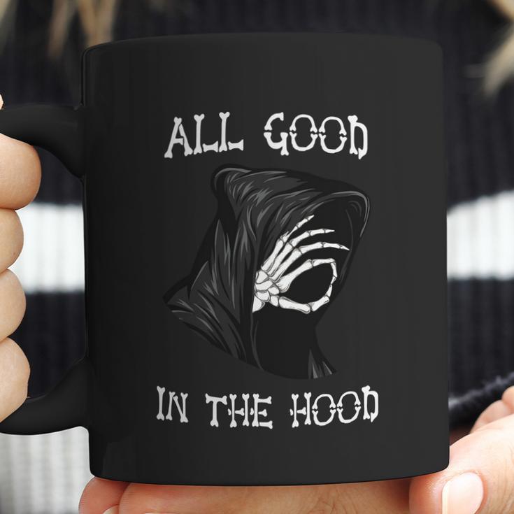 Funny Halloween All Good In The Hood Halloween Death Halloween Coffee Mug