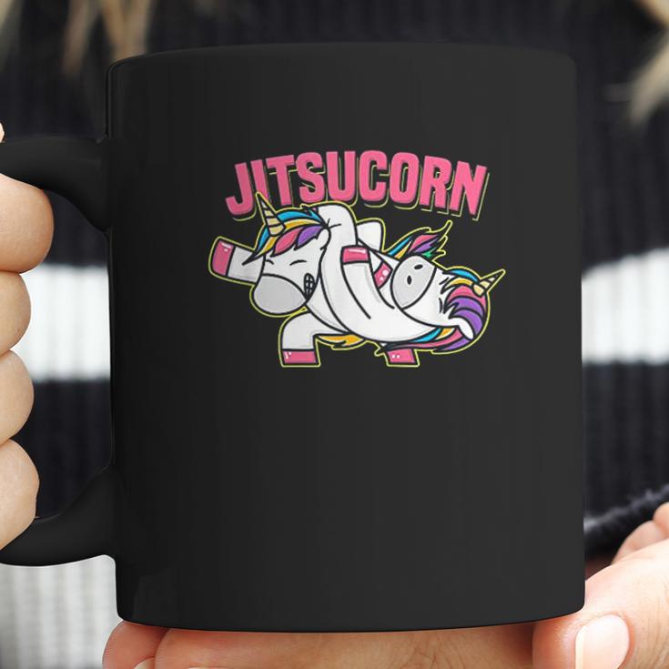 Funny Jiu Jitsu Cute Unicorn Self Defense Coffee Mug