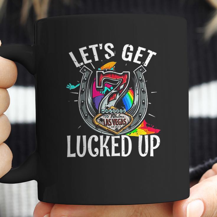 Funny Las Vegas Nv Souvenir Lucked Up Gambling Lucky Gift Coffee Mug