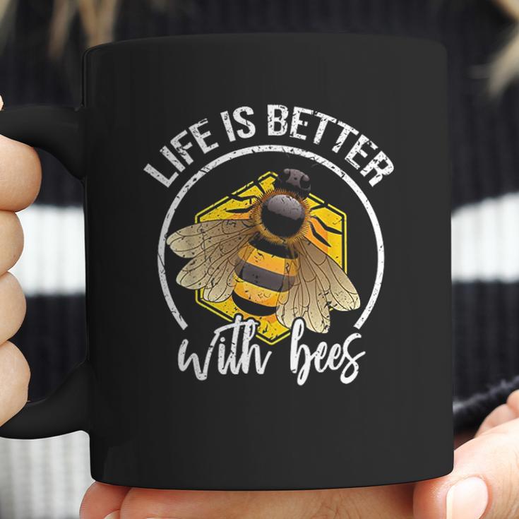 Funny Life Is Better With Bees Love Honey Coffee Mug