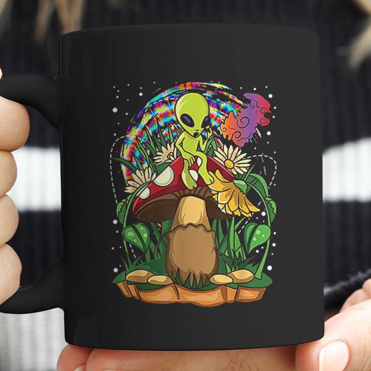 Funny Magic Mushroom Alien Trippy Shroom Lsd Gift Acid Trip Coffee Mug