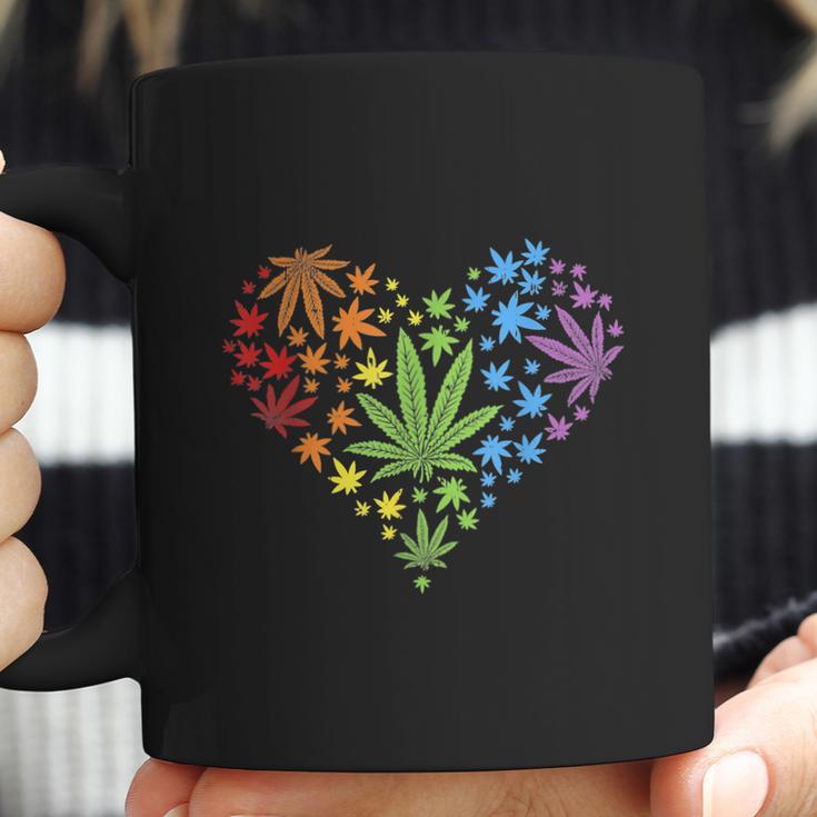 Funny Marijuana Heart Lgbt Gay Pride Month Graphic Design Printed Casual Daily Basic Coffee Mug