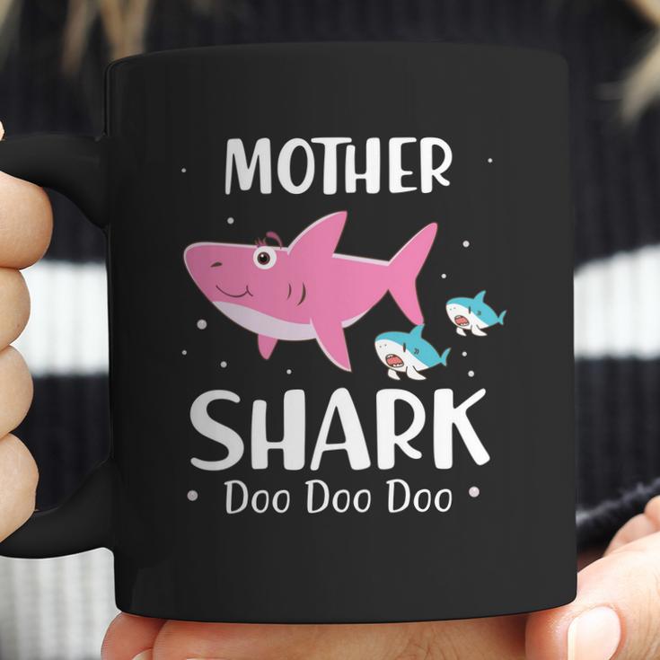 Funny Mother Pink Shark Doo Doo Doo Coffee Mug