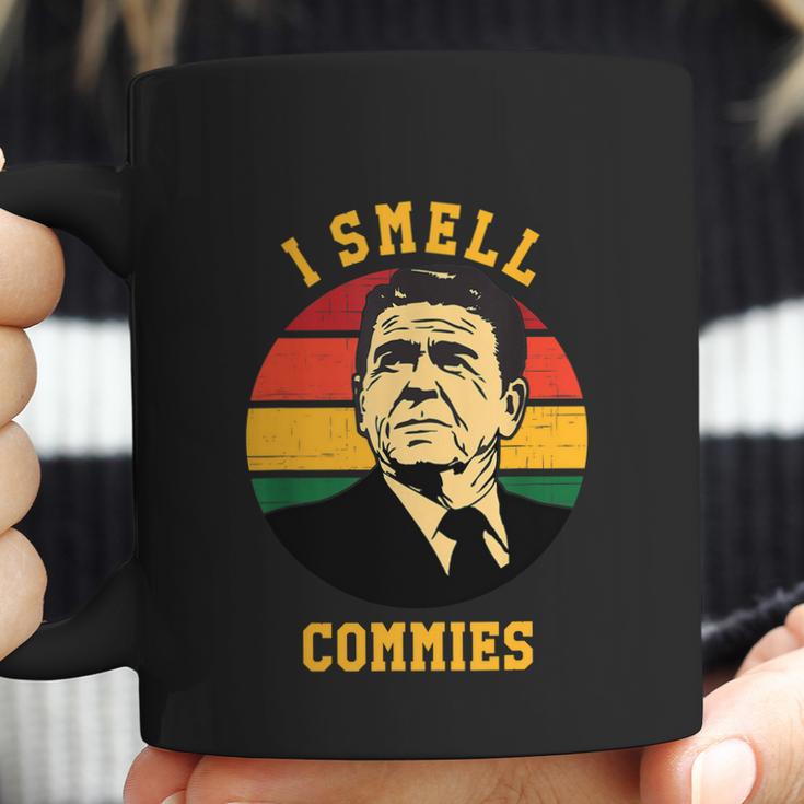 Funny Ronald Reagan I Smell Commies Political Humor Coffee Mug