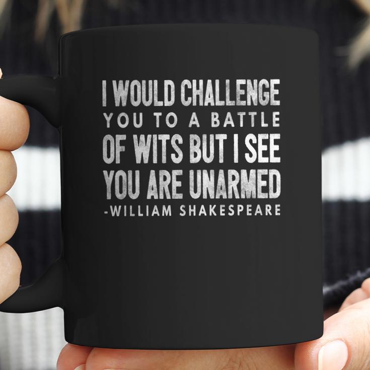 Funny Shakespeare Quote Battle Of Wits Gift Tee Coffee Mug