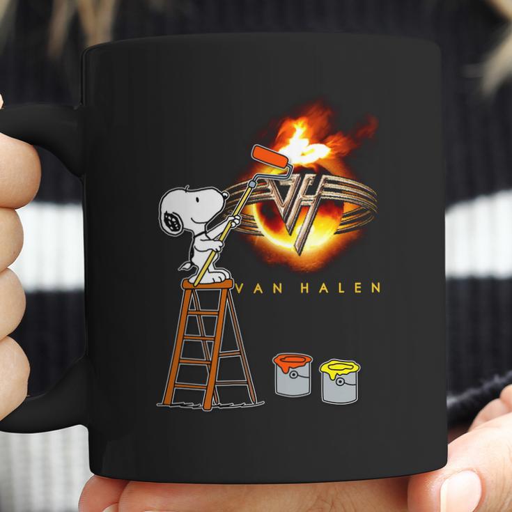 Funny Snoopys Painting The Picture- Van Hallen Coffee Mug