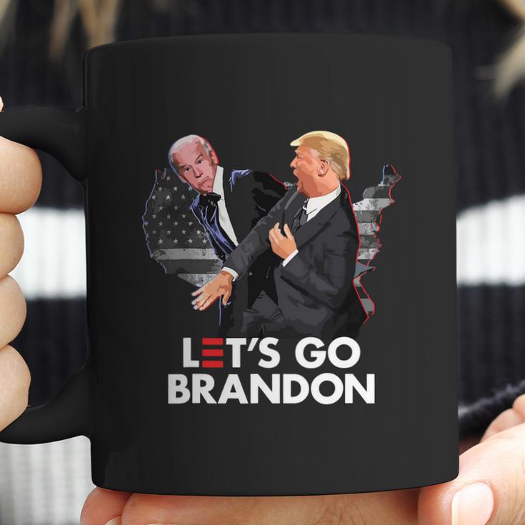 Funny Trump Slap Biden Go Lets Anti Democrat Graphic Design Printed Casual Daily Basic Coffee Mug