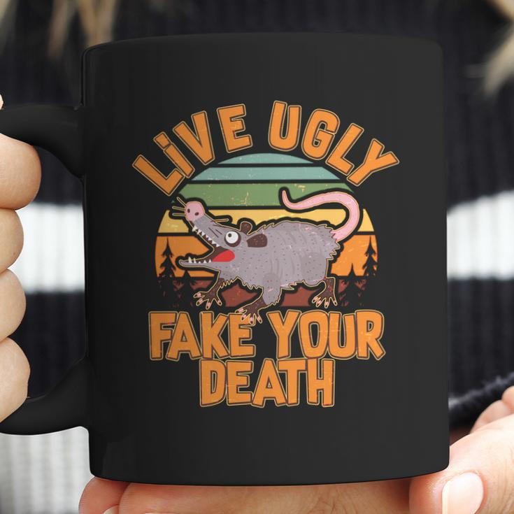 Funny Vintage Live Ugly Fake Your Death Coffee Mug