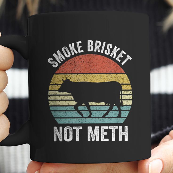 Funny Vintage Smoke Brisket Not Meth Funny Bbq Grilling Master Coffee Mug