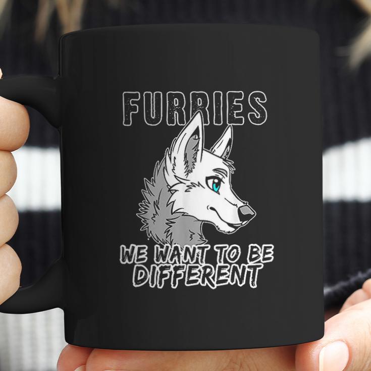 Furries We Want To Be Different Furry Fursuit Cosplay Coffee Mug