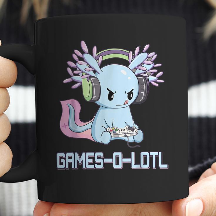 Gamesolotl Axolotl Video Gamer Kawaii Pastel Goth Anime V2 Men Women T-Shirt Graphic Print Casual Unisex Tee Coffee Mug