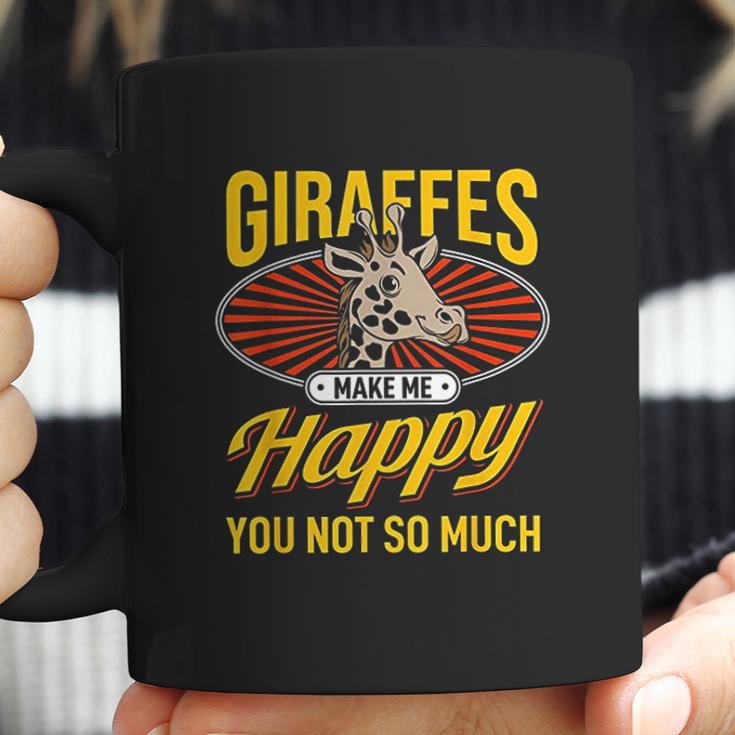 Giraffes Make Me Happy Giraffe Lover Gift Coffee Mug