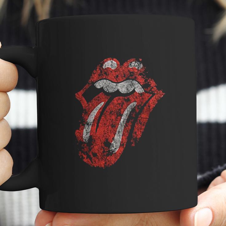 Girls Rolling Stones Distressed Tongue Coffee Mug