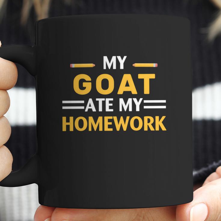 My Goat Ate My Homework Funny Animal Farm Coffee Mug