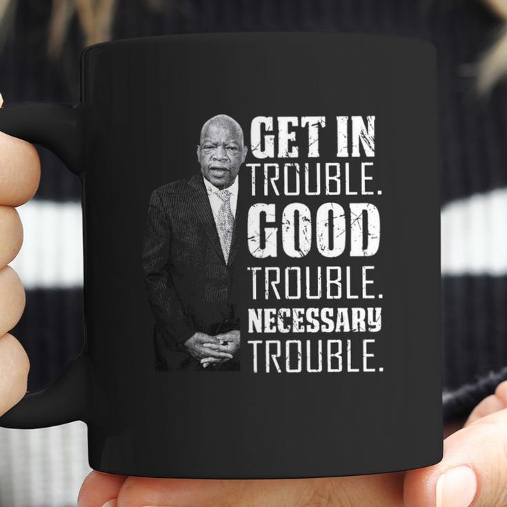 Get In Good Trouble John Lewis Saying Coffee Mug