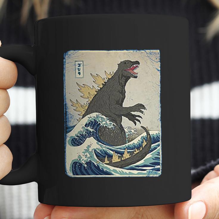 The Great Godzilla Off Kanagawa Funny Coffee Mug