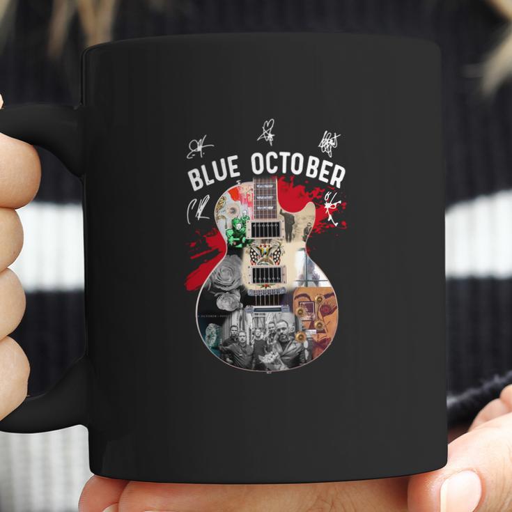 Guitar Blue October Signatures Shirt Coffee Mug