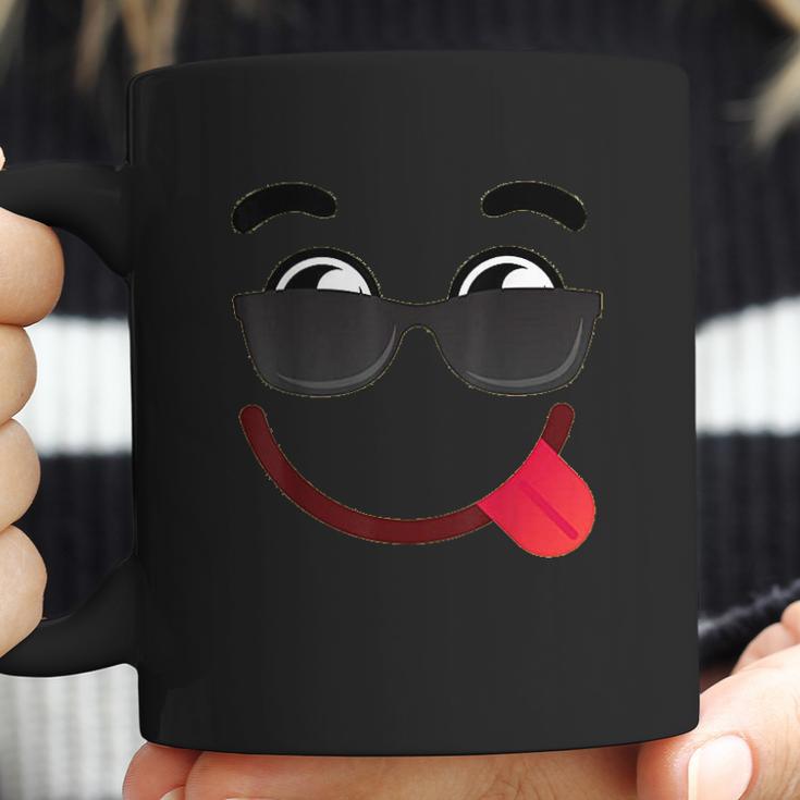 Halloween Emojis Costume Emoticon Smile Sunglasses Coffee Mug