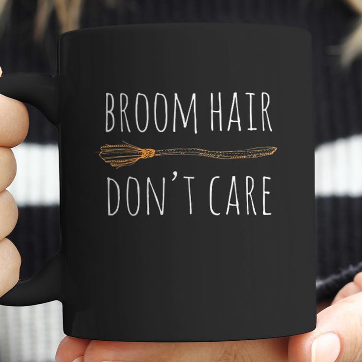 Halloween Gift Funny Broom Hair Dont Care Girls Kids Coffee Mug