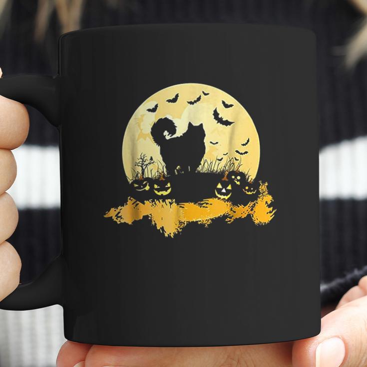 Halloween Ragdoll Cat Pumpkin Moonlight Bats Coffee Mug