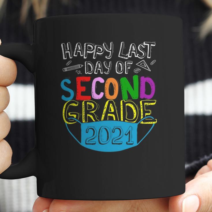 Happy Last Day Of 2Nd Grade Second Grade Class Of 2021 Graduation 2021 School Life Face Mask Quarantine Coffee Mug