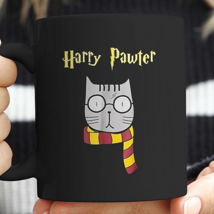 Harry Pawter Funny Magic Cat With Glasses Gift Coffee Mug