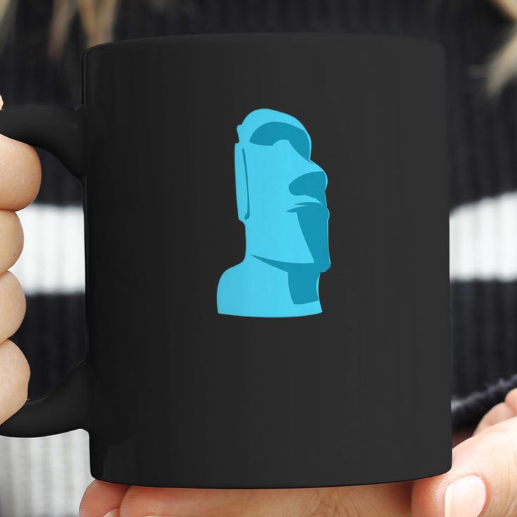 Hawaiian Luau Blue Moai Easter Island Tiki Coffee Mug