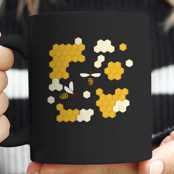 Honey Bee Honeycomb Coffee Mug