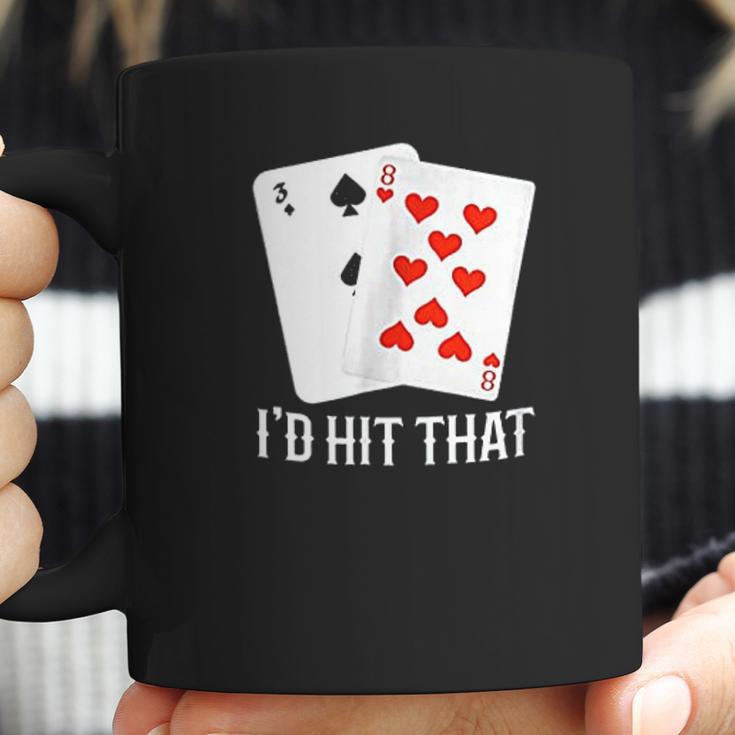 Id Hit That 11 Of Blackjack Cards Gambling Coffee Mug