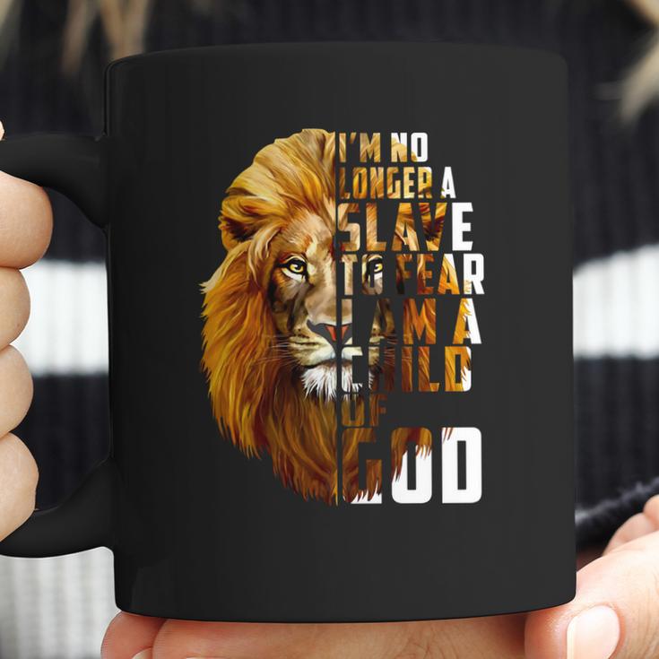 I’M No Longer A Slave To Fear Child Of God Lion Shirt Coffee Mug